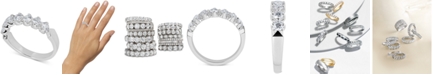 Macy's Certified Diamond Scalloped Ring (1 ct. t.w.) in 14k White Gold